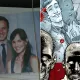 Montagem com foto de Rick, Carl e Lori na 1ª temporada de The Walking Dead e capa do Volume 1 dos quadrinhos.