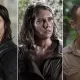 Montagem com fotos de Daryl, Maggie e Rick em cenas de The Walking Dead.