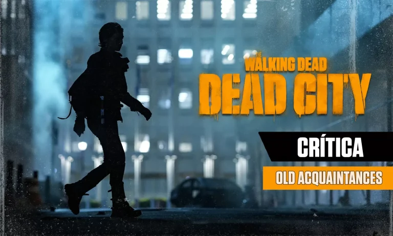 Maggie andando por New York em arte da crítica do episódio 1 da 1ª temporada de The Walking Dead: Dead City.