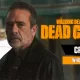 Negan sério em arte da crítica do episódio 2 da 1ª temporada de The Walking Dead: Dead City.