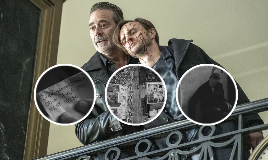 Montagem com curiosidades das cenas do episódio 2 da 1ª temporada de The Walking Dead: Dead City.