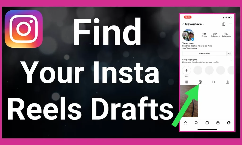 Imagem para artigo de Instagram Reel Drafts.