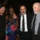 Norman Reedus, Danai Gurira, Andrew Lincoln e Scott Wilson na festa do episódio 100 de The Walking Dead.
