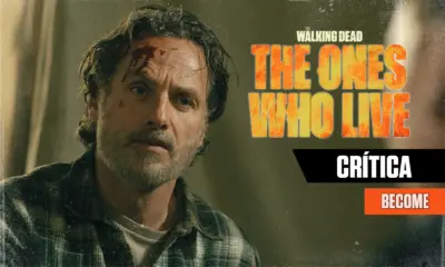 Rick machucado na testa e olhando para Jadis em cena do Episódio 5 de The Walking Dead: The Ones Who Live.