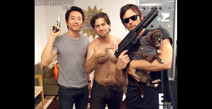 Norman-Reedus-e-Steven-Yeun-no-The-Soup