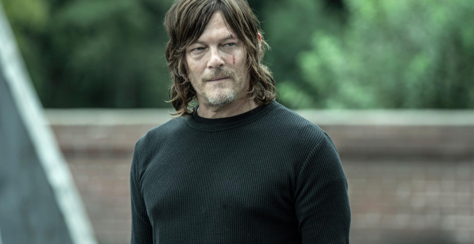 Norman Reedus como Daryl Dixon na 11ª temporada de The Walking Dead.