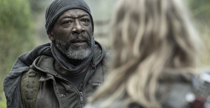 Morgan encarando Madison em cena da 8ª temporada de Fear the Walking Dead.