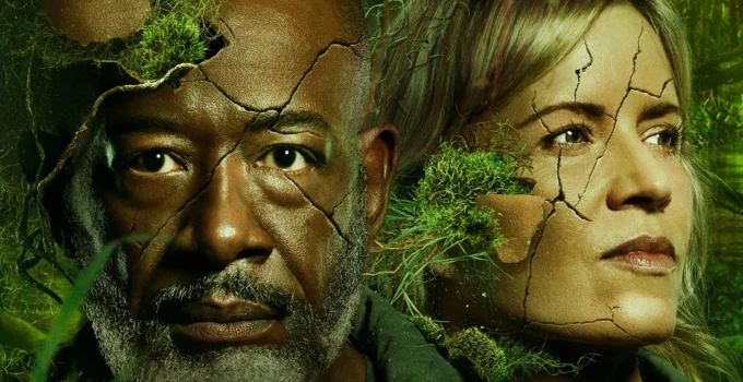 Morgan e Madison no pôster oficial da 8ª temporada de Fear the Walking Dead.