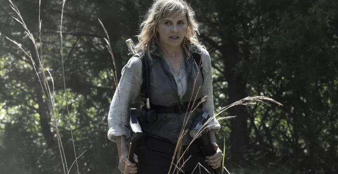 Madison em cena do Episódio 1 da 8ª e última temporada de Fear the Walking Dead.