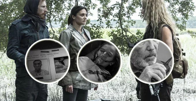 Montagem com curiosidades das cenas do episódio 2 da 8ª temporada de Fear the Walking Dead.