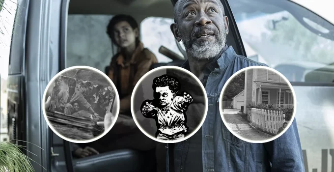 Montagem com curiosidades das cenas do episódio 4 da 8ª temporada de Fear the Walking Dead.