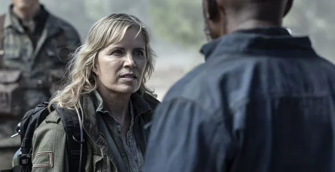 Madison conversando com Morgan em cena do Episódio 6 da 8ª temporada de Fear the Walking Dead.