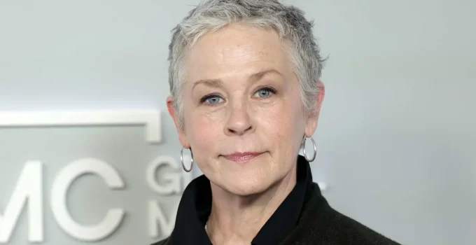 Atriz Melissa McBride em evento