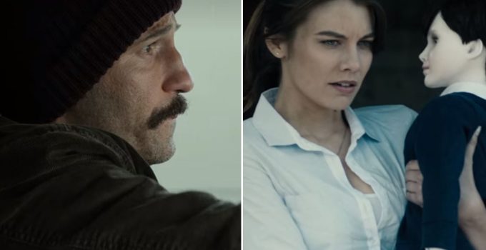 Montagem com os atores de The Walking Dead, Jon Bernthal e Lauren Cohan, em filmes que estão disponíveis na Netflix.