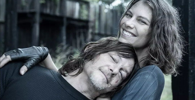 norman-reedus-lauren-cohan-bastidores