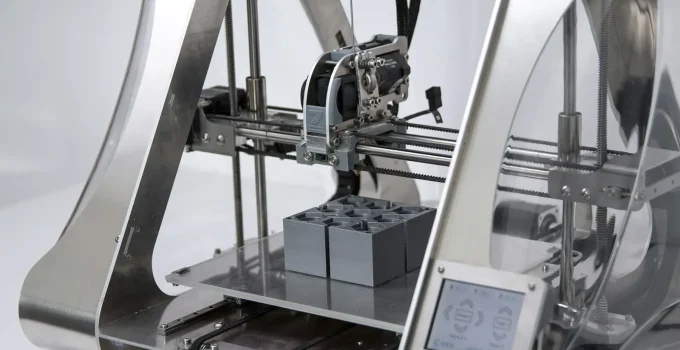 impressora 3d em uma mesa