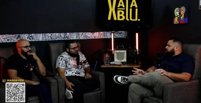 Print da entrevista de Odilon Queiroz no Podcast Xablau.