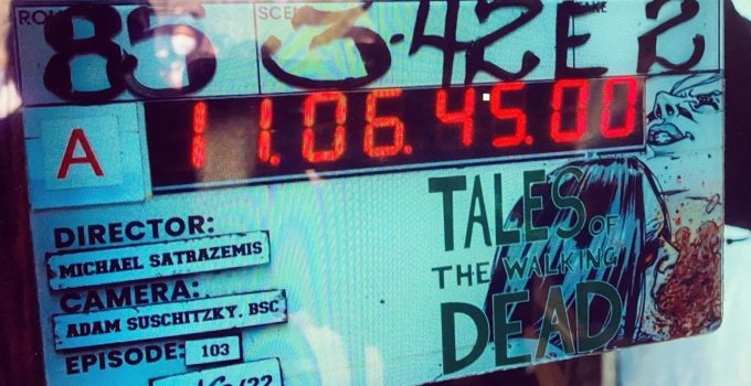 Claquete das gravações do episódio 3 da 1ª temporada de Tales of The Walking Dead.