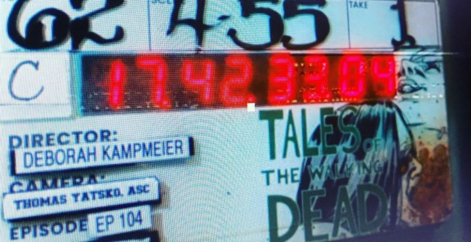 Claquete das gravações do episódio 4 da 1ª temporada de Tales of The Walking Dead.