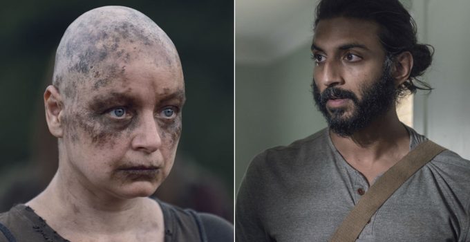Alpha e Siddiq estampam a montagem da lista com todas as mortes que aconteceram na 10ª temporada de The Walking Dead