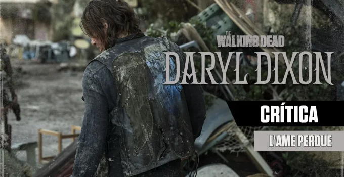 Daryl logo após chegar na França olhando para baixo em arte da crítica do episódio 1 da 1ª temporada de The Walking Dead: Daryl Dixon.