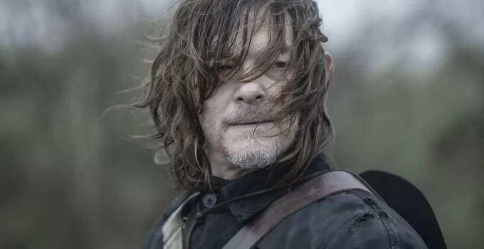 Daryl com o cabelo bagunçado em imagem promocional do Episódio 6 da 1ª temporada de The Walking Dead: Daryl Dixon.