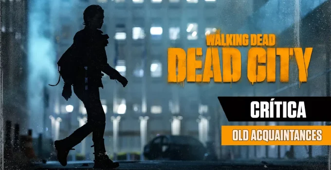 Maggie andando por New York em arte da crítica do episódio 1 da 1ª temporada de The Walking Dead: Dead City.