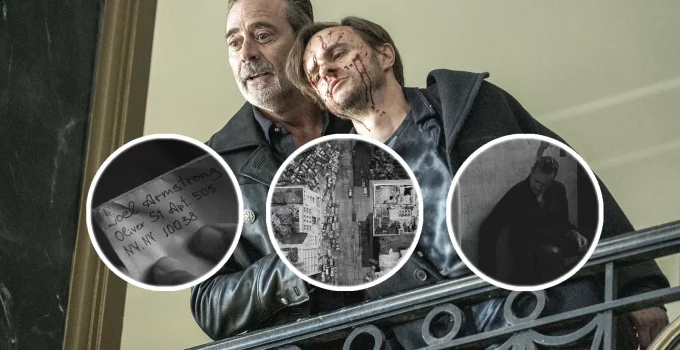 Montagem com curiosidades das cenas do episódio 2 da 1ª temporada de The Walking Dead: Dead City.