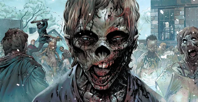 Arte de Mateus Santolouco para as capas variantes da The Walking Dead Deluxe.