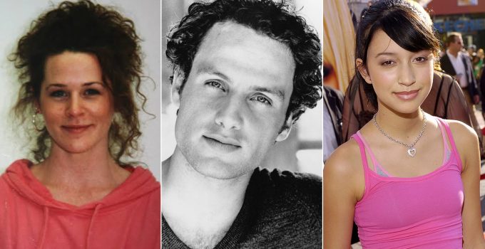 Montagem com fotos antigas de Melissa McBride, Andrew Lincoln e Christian Serratos antes da fama pós The Walking Dead.