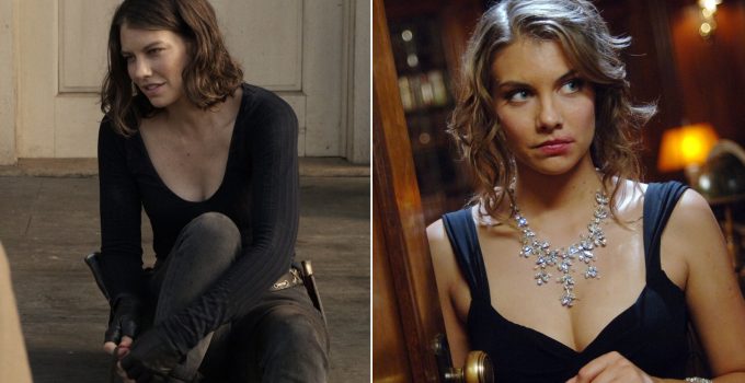 Montagem com as personagens de Lauren Cohan, Maggie em The Walking Dead e Bela em Supernatural.