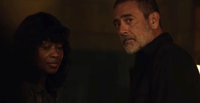 Negan e Annie em cena do episódio 14 da 11ª temporada de The Walking Dead.