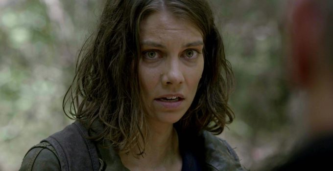 Maggie conversando com Negan no episódio 16 da 11ª temporada de The Walking Dead.
