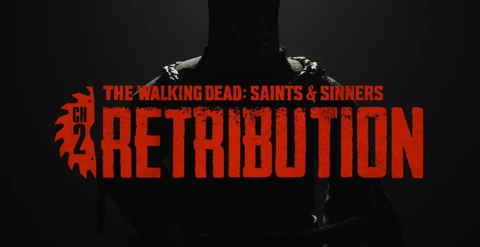 Imagem promocional de The Walking Dead: Saints and Sinners 2 com logo do jogo.
