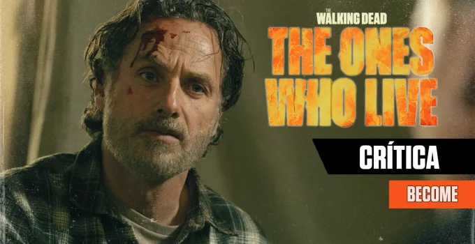 Rick machucado na testa e olhando para Jadis em cena do Episódio 5 de The Walking Dead: The Ones Who Live.