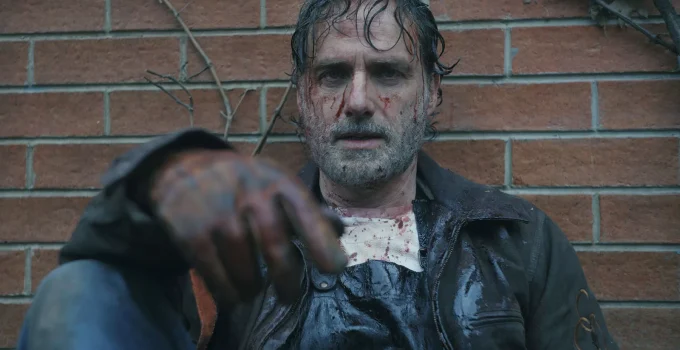 Rick todo sujo de sangue em cena do teaser de The Walking Dead: The Ones Who Live.