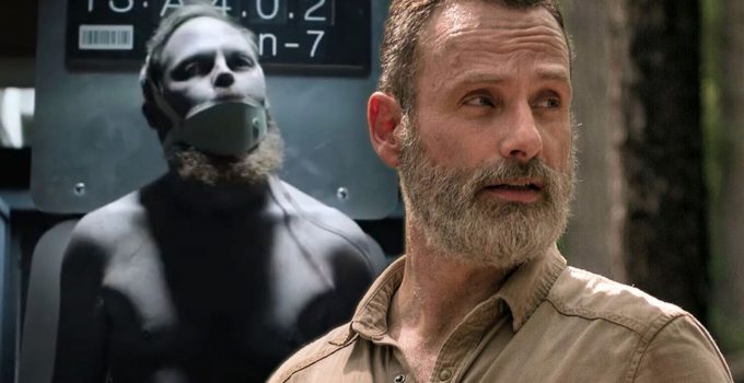 Montagem com Rick Grimes e uma cena da 2ª temporada de The Walking Dead World Beyond